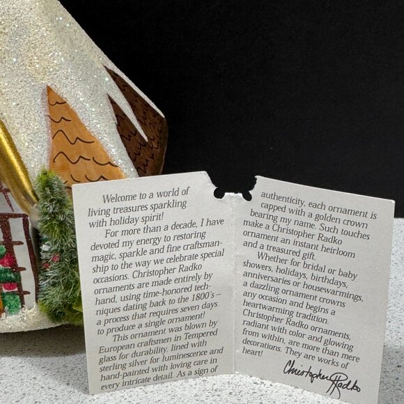 Christopher Radko "The Snowed Inn”1999 Italy Rare Vintage Ornament 99-424-0 - Picture 2 of 11
